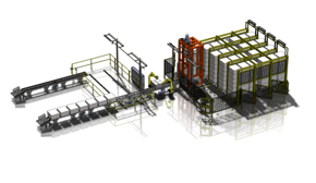 broke pulp A rendering of an AHI pulp bale handling system