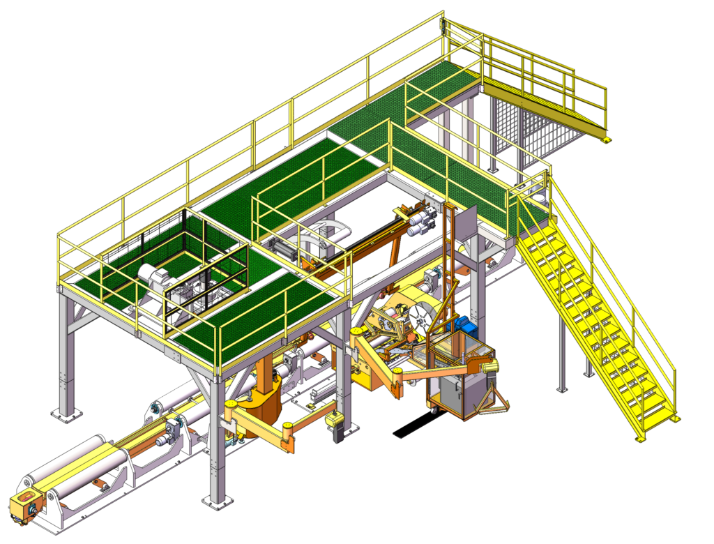 A rendering of an AHI Film Wrapping and Handling System