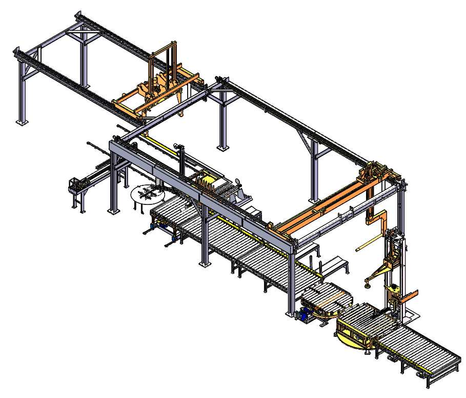 A rendering of an AHI nonwovens system