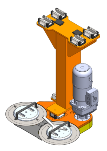 Rendering of an AHI patented Core Cleaning Roll Slabber