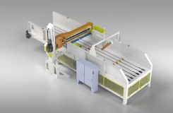 A rendering of an AHI Recycle Bale Dewiring system